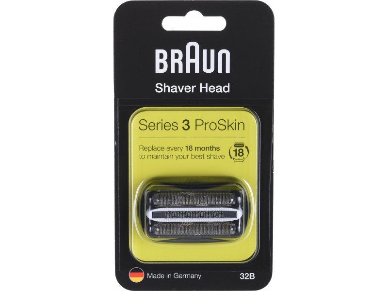 Braun 32B Series 3 Electric Shaver Replacement Head, ProSkin Shavers Black  4210201115762