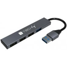 Techly IUSB32-HUB4A-3U2SL interface hub USB...