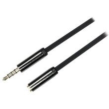 DELTACO AUD-151 audio cable 1 m 3.5mm Black