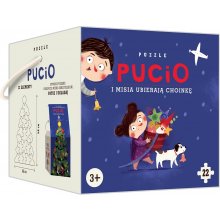 Puzzle 22 elements Pucio and Misia dress up...