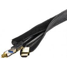 Deltaco Cable wrap nylon, 3.0m, black...