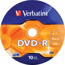 Toorikud Verbatim DVD-R AZO 4.7GB 16X WW SP...