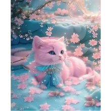 Norimpex Diamond mosaic - Pink Cat