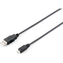Equip Kabel USB-A 2.0 -> micro B St/St 1.00m...