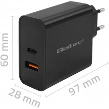 Qoltec Super Quick PD charger 1xUSB C...