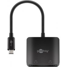 Goobay USB-C Adapter to 2x HDMI, 0.12 m