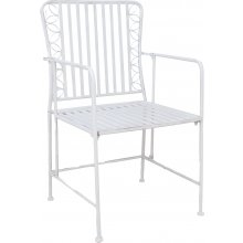 Home4you Chair JASMINE antique white metal