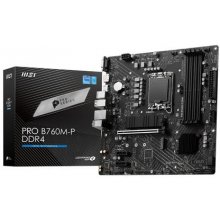 Emaplaat MSI PRO B760M-P DDR4 motherboard...