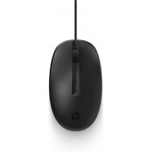 HP 125 USB Wired Mouse, Sanitizable - Black