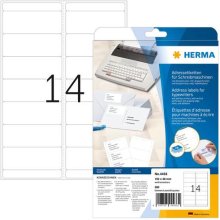 Herma Adressetik. 102x38 mm Papier Ecken...
