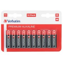 Verbatim Щелочная батарея AA 10 Pack / LR6