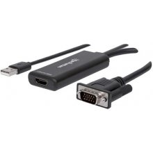 Manhattan HDMI Konverter VGA USB weiß
