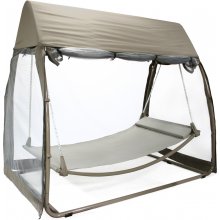 Home4you Hammock SUNDAY with canopy, beige