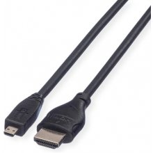 ROLINE HDMI High Speed Cable + Ethernet, A -...