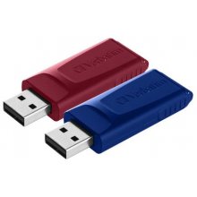 Флешка VERBATIM Slider - USB Drive - 2x32 GB...