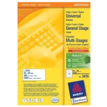 Avery 3475 printer label White