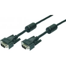 LogiLink VGA Cable 2x ST black 2x Ferrit...