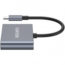 CANYON hub DS-3 3in1 USB-C Dark Grey