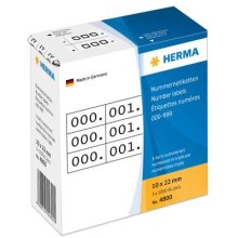 Herma Nummernetik. 3fach selbstkl. 10x22 mm...