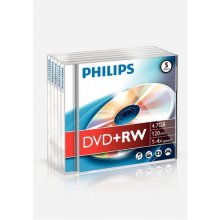 Philips 1x5 DVD+RW 4,7GB 4x JC