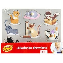 Smily Play Wooden puzzle Animals Cats