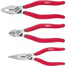 Wiha pliers set Classic, 3-piece (red)