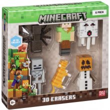 P.M.I. Kids World MINECRAFT 3D ERASERS - 6...