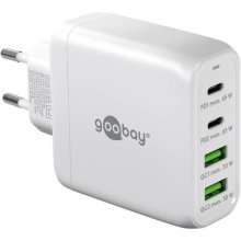 GOOBAY 4-ports USB GaN Oplader 65W PD Hvid