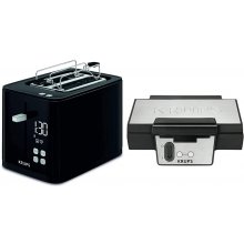 Krups Smart'n Light KH6418 Toaster schwarz