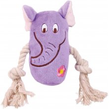 Trixie Toy for dogs Animal with rope, plush...