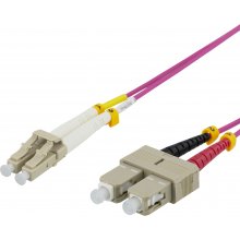 Deltaco Fiber cable 5m, LC-SC Duplex...