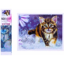 Norimpex Diamond mosaic - Kitten in the snow