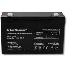 Qoltec AGM battery 6V 12Ah