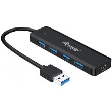 Equip USB-Hub 4-Port 3.0 ->4x3.0 +USBC Ada...