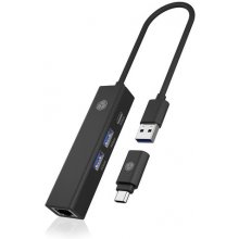 Icy Box IB-HUB1439-LAN Wired USB 3.2 Gen 1...