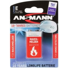 Ansmann 10-year battery smoke detector - 9V...