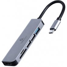 GEMBIRD I/O ADAPTER USB-C TO HDMI/USB3/6IN1...
