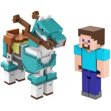 Mattel Minecraft Armored Horse and Steve...