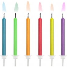 PartyDeco Birthday candles Coloured Flames...