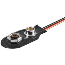 Goobay 1x 9 V Block battery holder