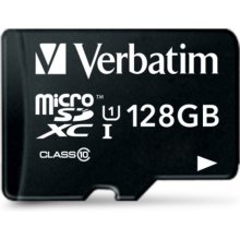Флешка VERBATIM microSDXC 128GB Class 10...