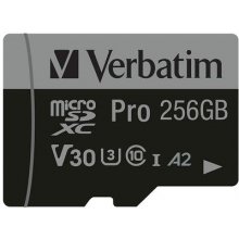 Флешка Verbatim microSDXC Pro 256GB Class 10...