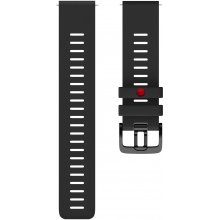 Polar watch strap 22mm M/L, black silicone