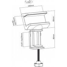 Maclean Table mount for power strip MC-470W