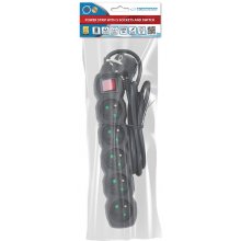 Esperanza ELK214K Power strip 5GN/1,5M Black