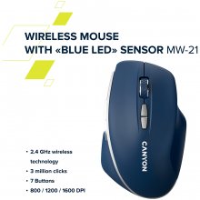 Canyon Wireless Mouse MW-21 Optical/2.4...