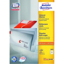 Avery 3652Z self-adhesive label Rectangle...