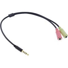 InLine Audio Headset Adapter Cable 3.5mm...