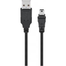 Goobay USB 2.0 Hi-Speed Cable, black, 0.3m