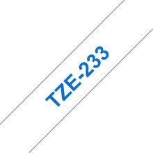 Brother TZE-233 label-making tape Blue on...